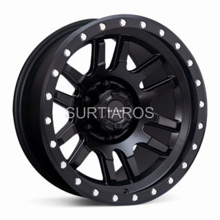 Aro 17x9" 6x139.7 ET-12 CB106.1 Negro Mate con Remaches