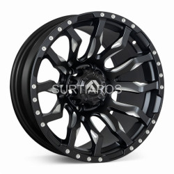 Aro 17x9" 6x139.7 ET0 CB110.1 Negro Mate Fresado