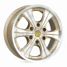 Aro 17x7.5" 6x139.7 ET25 CB106 Dorado Maquinado con Labio Pulido