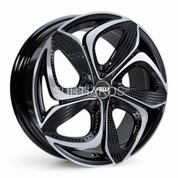 Aro 18x8" 5x100 ET40 CB73.1 Negro Maquinado