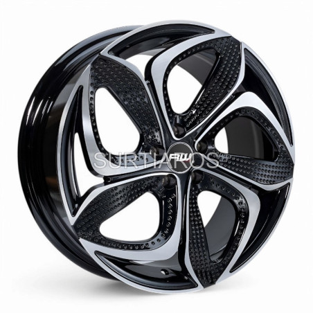Aro 18x8" 5x100 ET40 CB73.1 Negro Maquinado