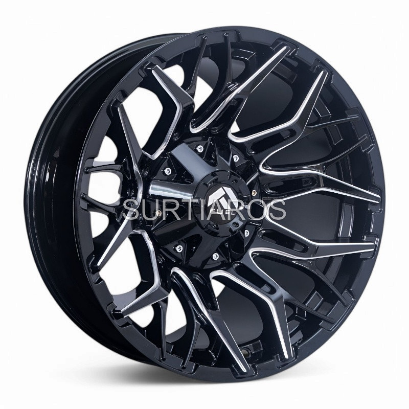Aro 17x9" 6x139.7 ET-12 CB106.1 Negro Fresado