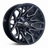 Aro 17x9" 6x139.7 ET-12 CB106.1 Negro Fresado