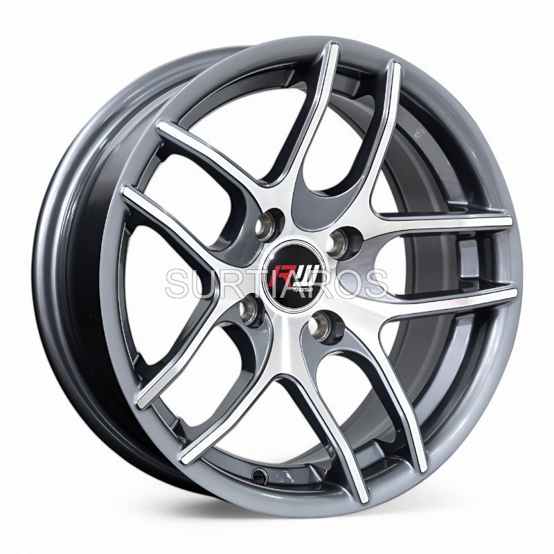 Aro 15x7" 8x100/114.3 ET35 CB73.1 Negro Maquinado