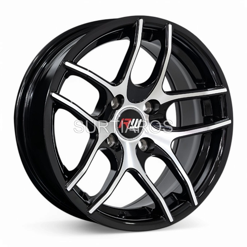 Aro 14x7" 4x100 ET20 CB73.1 Negro Maquinado
