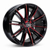 Aro 16x7.5" 8x100/114.3 ET33 CB73.1 Negro con Detalle Rojo