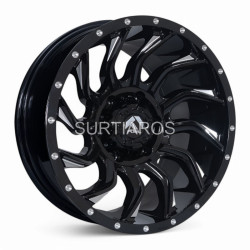 Aro 17x9" 6x139.7 ET0 CB106.1 Negro Fresado