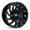 Aro 17x9" 6x139.7 ET0 CB106.1 Negro Fresado