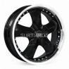 Aro 20x8.5" 6x139.7 ET15 CB110 Negro con Labio Pulido