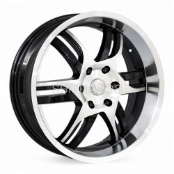 Aro 20x8" 6x139.7 ET35 CB110 Negro Maquinado con Labio