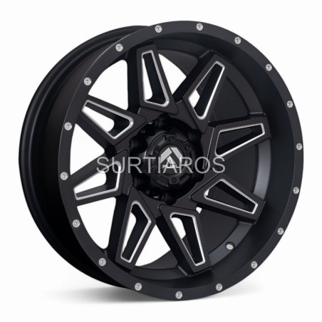 Aro 18x9" 6x139.7 ET0 CB106.1 Negro Mate Fresado
