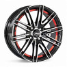 Aro 15x7" 4x100 ET35 CB73.1 Negro Maquinado con Detalle Rojo