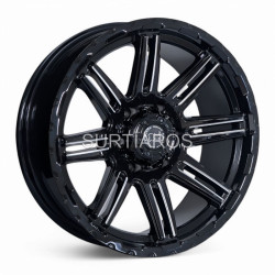 Aro 18x9" 6x139.7 ET-12 CB106.1 Negro Fresado