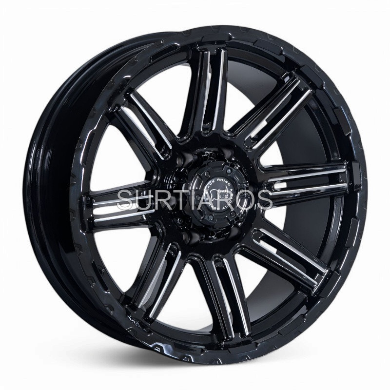 Aro 18x9" 6x139.7 ET-12 CB106.1 Negro Fresado
