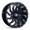 Aro 20x9" 6x139.7 ET0 CB106.1 Negro Fresado