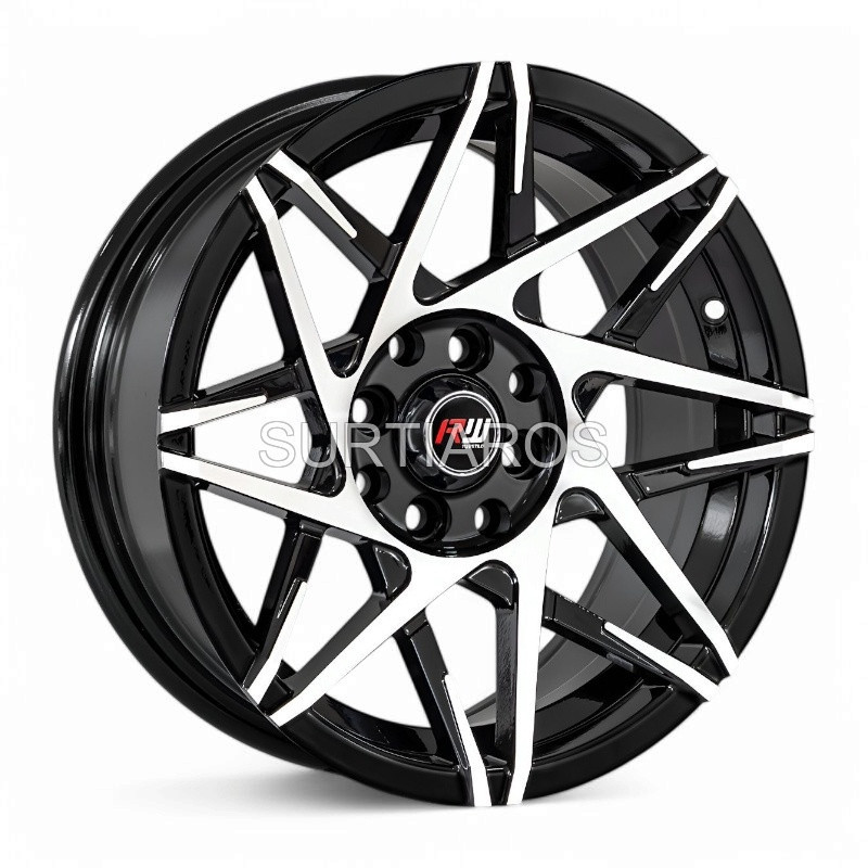 Aro 15x7" 8x100/114.3 ET10 CB73.1 Negro Maquinado