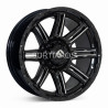 Aro 18x9" 6x139.7 ET-12 CB106.1 Negro Fresado