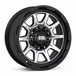 Aro 16x8.5" 6x139.7 ET0 CB110.5 Negro Mate Maquinado