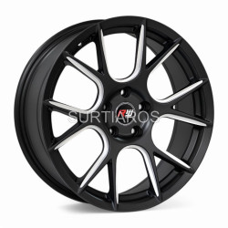 Aro 18x8" 5x112 ET35 CB66.6 Negro Mate Fresado