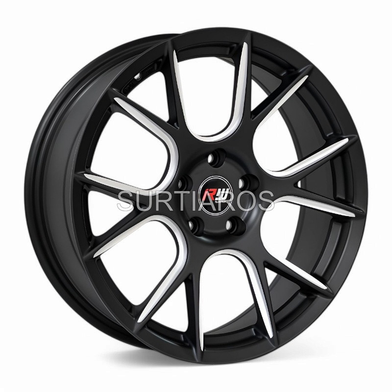 Aro 18x8" 5x112 ET35 CB66.6 Negro Mate Fresado