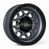 Aro 15x8" 6x139.7 ET-10 CB110 Gris Mate con Aro Negro