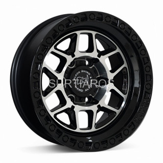 Aro 16x8" 6x139.7 ET0 CB108.2 Negro Maquinado