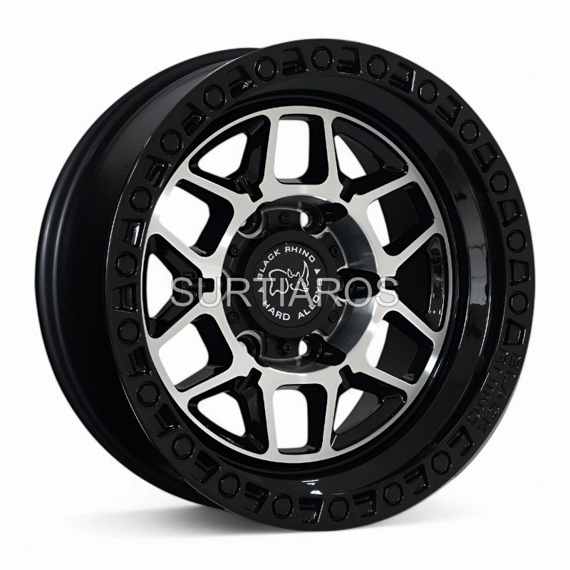 Aro 16x8" 6x139.7 ET0 CB108.2 Negro Maquinado