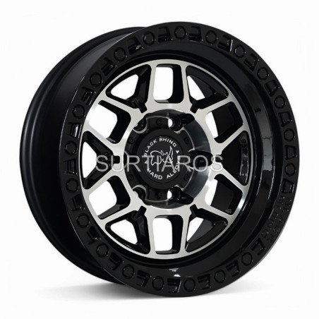 Aro 16x8" 6x139.7 ET0 CB108.2 Negro Maquinado