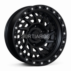 Aro 16x8" 6x139.7 ET0 CB110 Negro Mate con Remaches