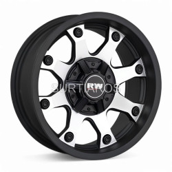 Aro 16x8" 6x139.7 ET0 CB110.5 Negro Mate Maquinado