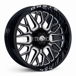 Aro 20x9" 6x139.7 ET0 CB106.1 Negro Fresado