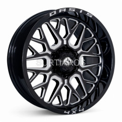 Aro 20x9" 6x139.7 ET0 CB106.1 Negro Fresado