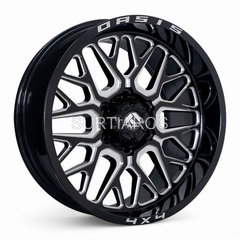 Aro 20x9" 6x139.7 ET0 CB106.1 Negro Fresado