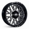 Aro 20x9" 6x139.7 ET0 CB106.1 Negro Fresado