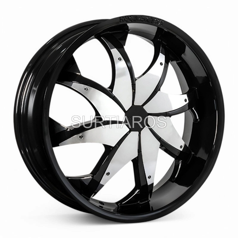 Aro 20x7.5" 12x135/139.7 ET40 CB110 Negro con Aspas Cromadas