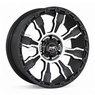 Aro 20x9" 6x139.7 ET20 CB110.5 Negro Mate Maquinado