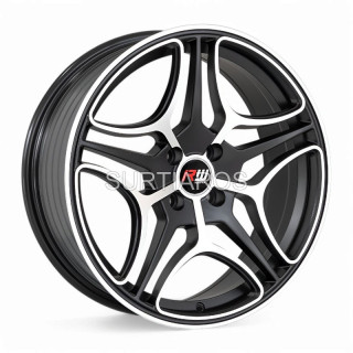 Aro 17x7.5" 4x100 ET25 CB73.1 Negro Mate Maquinado
