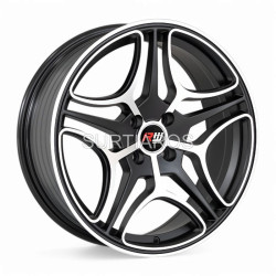 Aro 17x7.5" 4x100 ET25 CB73.1 Negro Mate Maquinado
