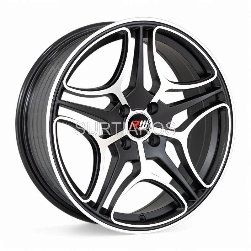 Aro 17x7.5" 4x100 ET25 CB73.1 Negro Mate Maquinado