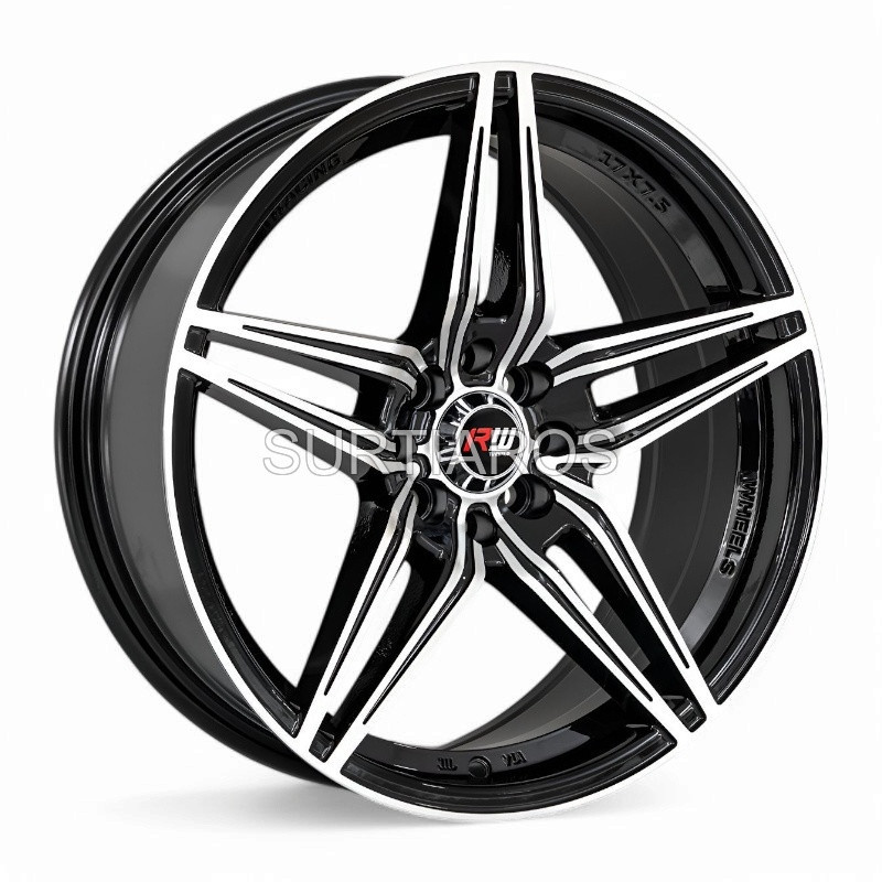 Aro 17x7.5" 8x100/108 ET25 CB73.1 Negro Maquinado
