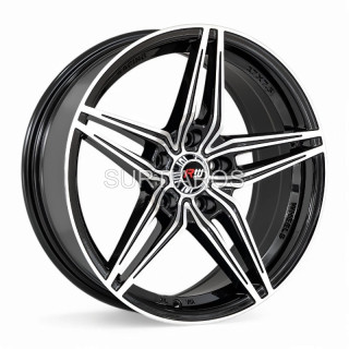Aro 17x7.5" 5x114.3 ET25 CB73.1 Negro Maquinado