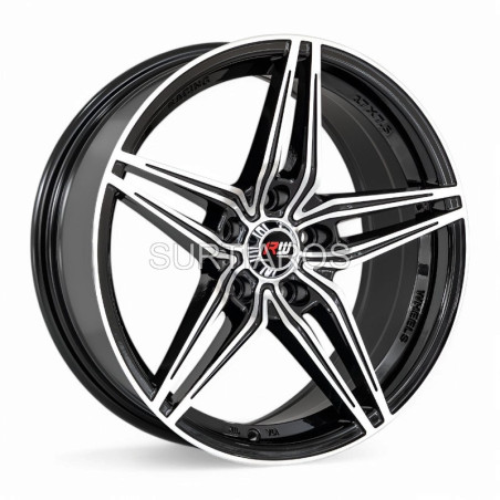 Aro 17x7.5" 5x114.3 ET25 CB73.1 Negro Maquinado