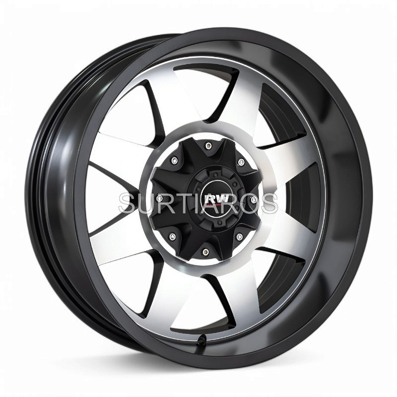 Aro 20x10" 6x139.7 ET-24 CB110.5 Negro Mate Maquinado