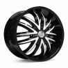 Aro 20x7.5" 12x135/139.7 ET15 CB110 Negro Maquinado