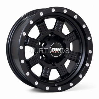Aro 15x8.5" 6x139.7 ET20 CB110.5 Negro Mate con Puntos Fresados