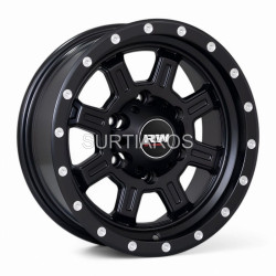 Aro 15x8.5" 6x139.7 ET20 CB110.5 Negro Mate con Puntos Fresados