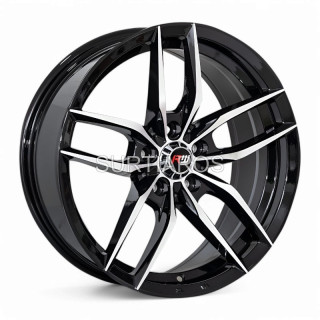 Aro 17x7.5" 5x108 ET25 CB73.1 Negro Maquinado