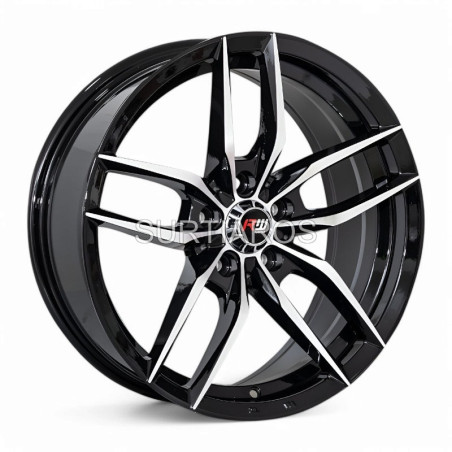 Aro 17x7.5" 5x108 ET25 CB73.1 Negro Maquinado