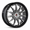 Aro 18x8" 10x100/114.3 ET35 CB73.1 Negro Maquinado con Remaches