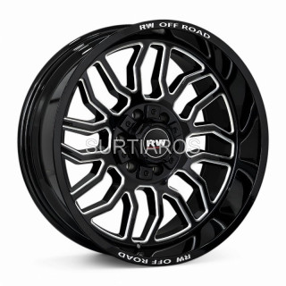 Aro 20x10" 6x135 ET-19 CB87.1 Negro Fresado